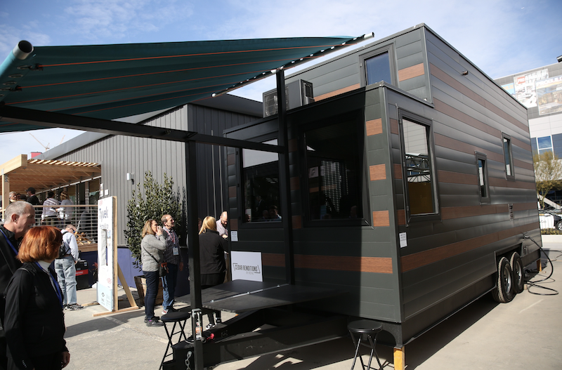 tiny house by Duany Plater-Zyberk & Co. at the 2020 International Builders' Show