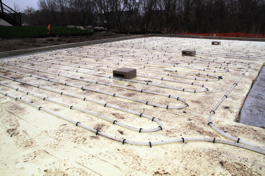 The radiant system uses 3,400 ft. of Wirsbo hePEX™ tubing for an even, comfortable, energy-efficient warmth.