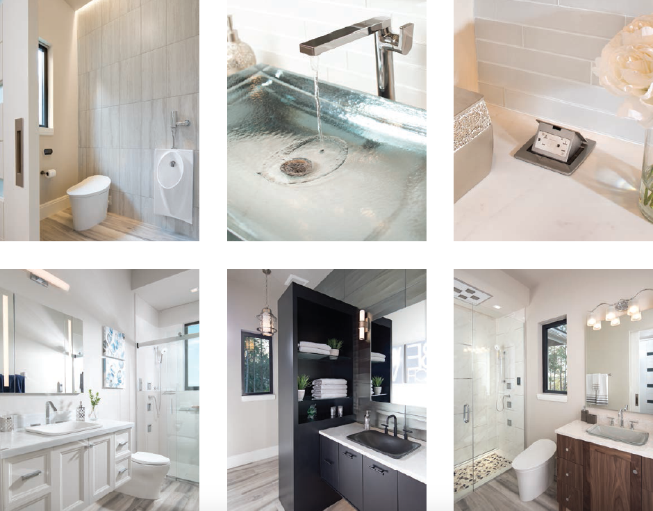 Bath details of The New American Home 2018