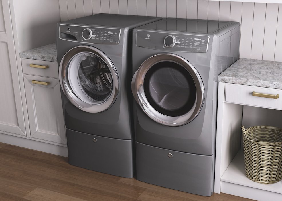 Electrolux promises laundry innovation with its Perfect Steam Washer with LuxCare Wash and SmartBoost, and its 8.0-cubic-foot Perfect Steam Dryer with Instant Refresh
