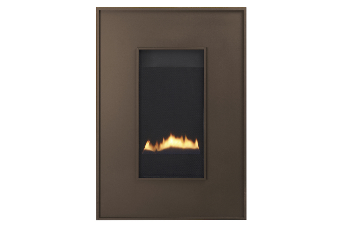 Heat & Glo REVO Direct Vent gas fireplaces can be hung on the wall or recessed in-wall to save space and eliminate the need for a chase