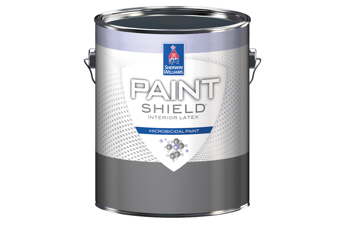 Sherwin-Williams’ newer products include Paint Shield, an EPA-registered microbicidal paint, Emerald Matte and Satin interior latex paint, and Eminence ceiling paint