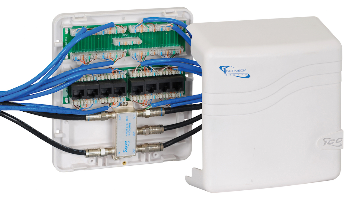 ICC, a manufacturer of copper and fiber structured cabling products, such as wiring enclosures and outlets, makes midrange products designed for condos, townhomes, and single-family production-built houses