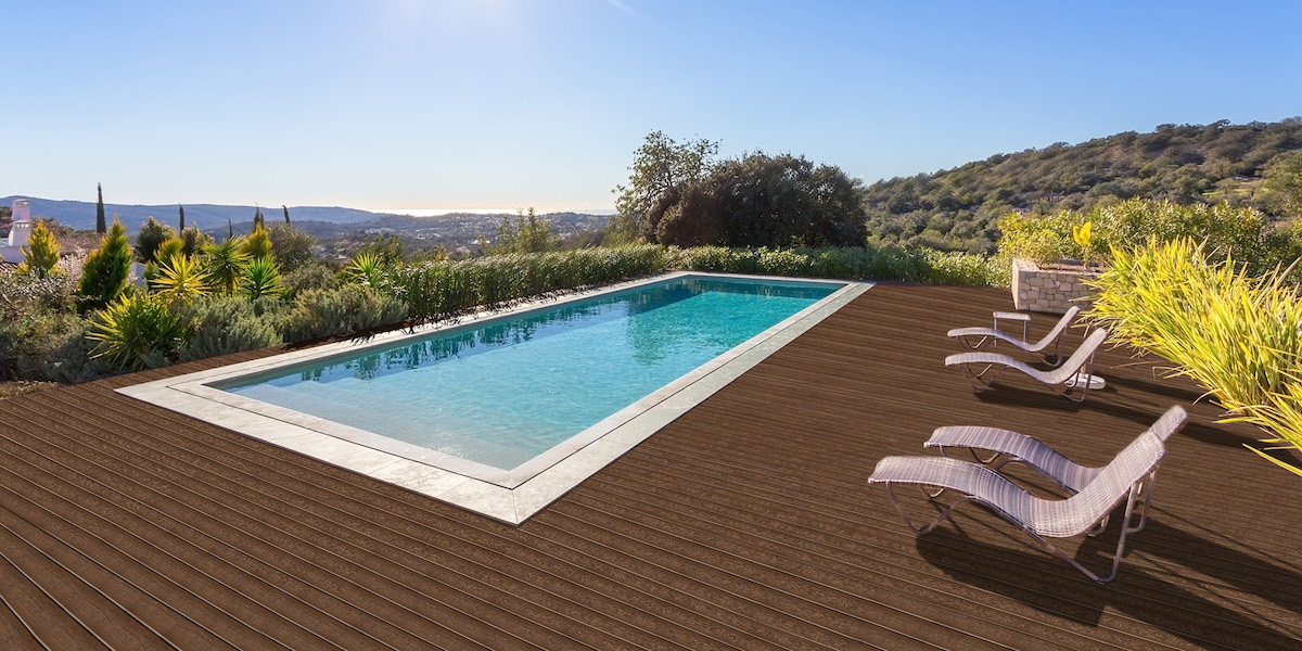 MoistureShield composite decking can be installed on the ground, in the ground, or underwater and is protected by a lifetime warranty and a 25-year fade and stain warranty