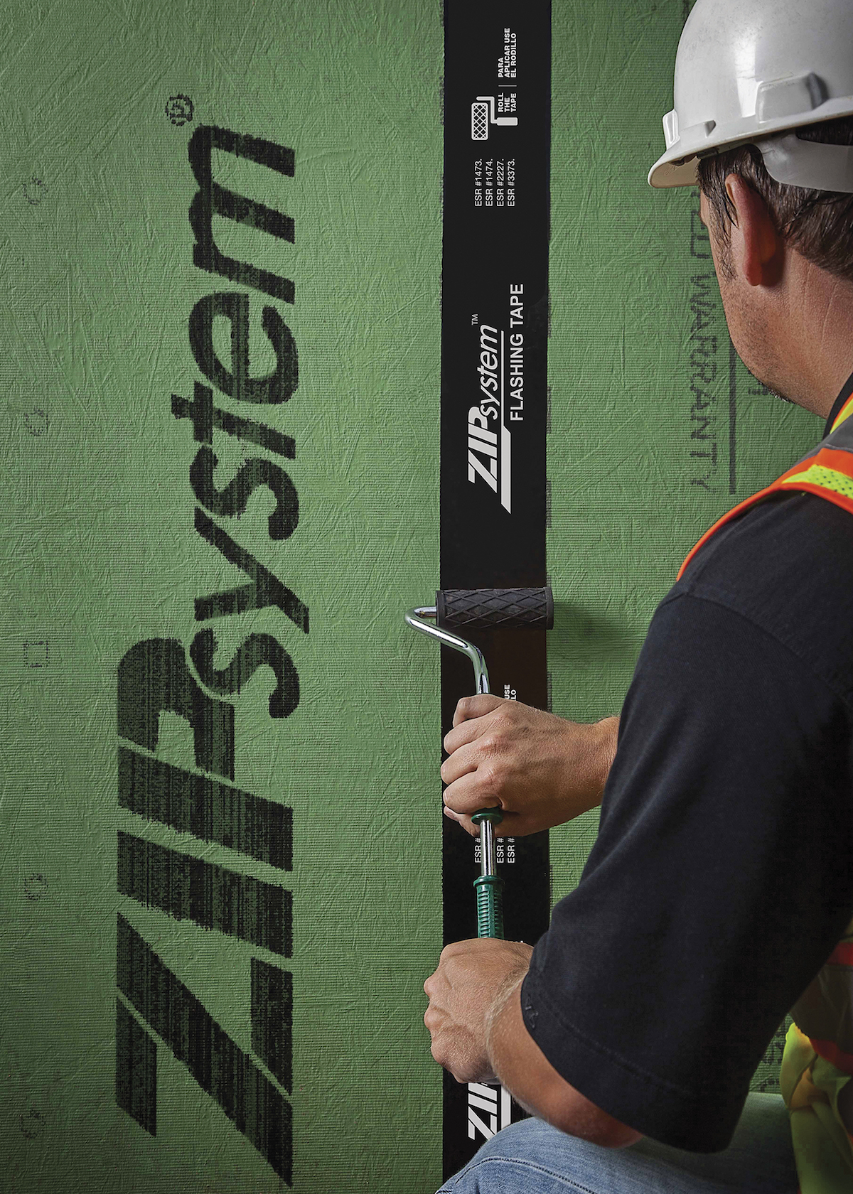 Zip System sheathing and tape is a structural roof and wall system with an integrated water-resistant and air barrier that streamlines the weatherization of a building to a two-step process