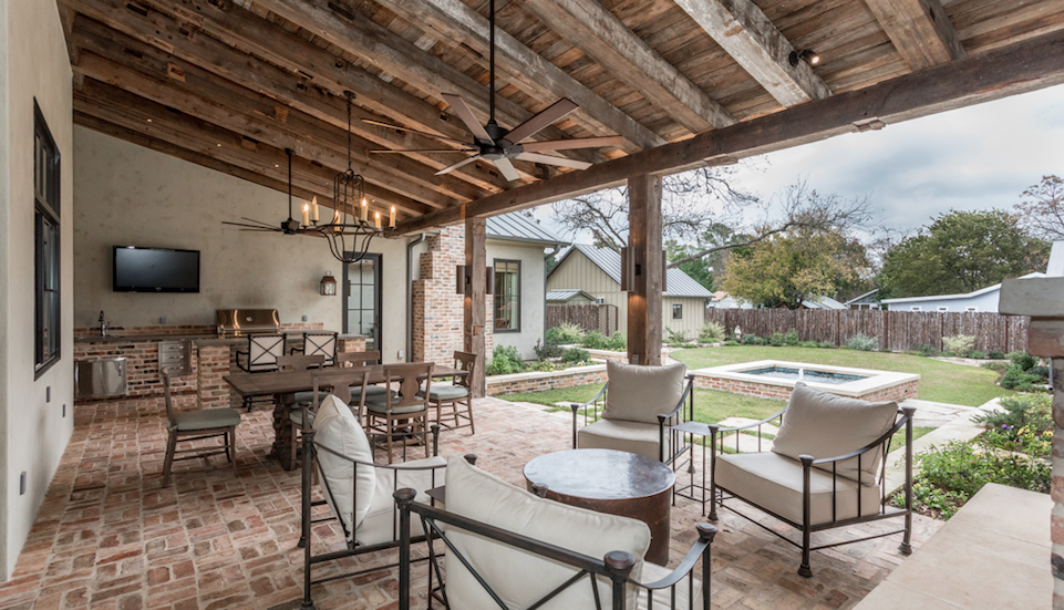 Laughlin Homes + Restoration-covered back porch-Texas