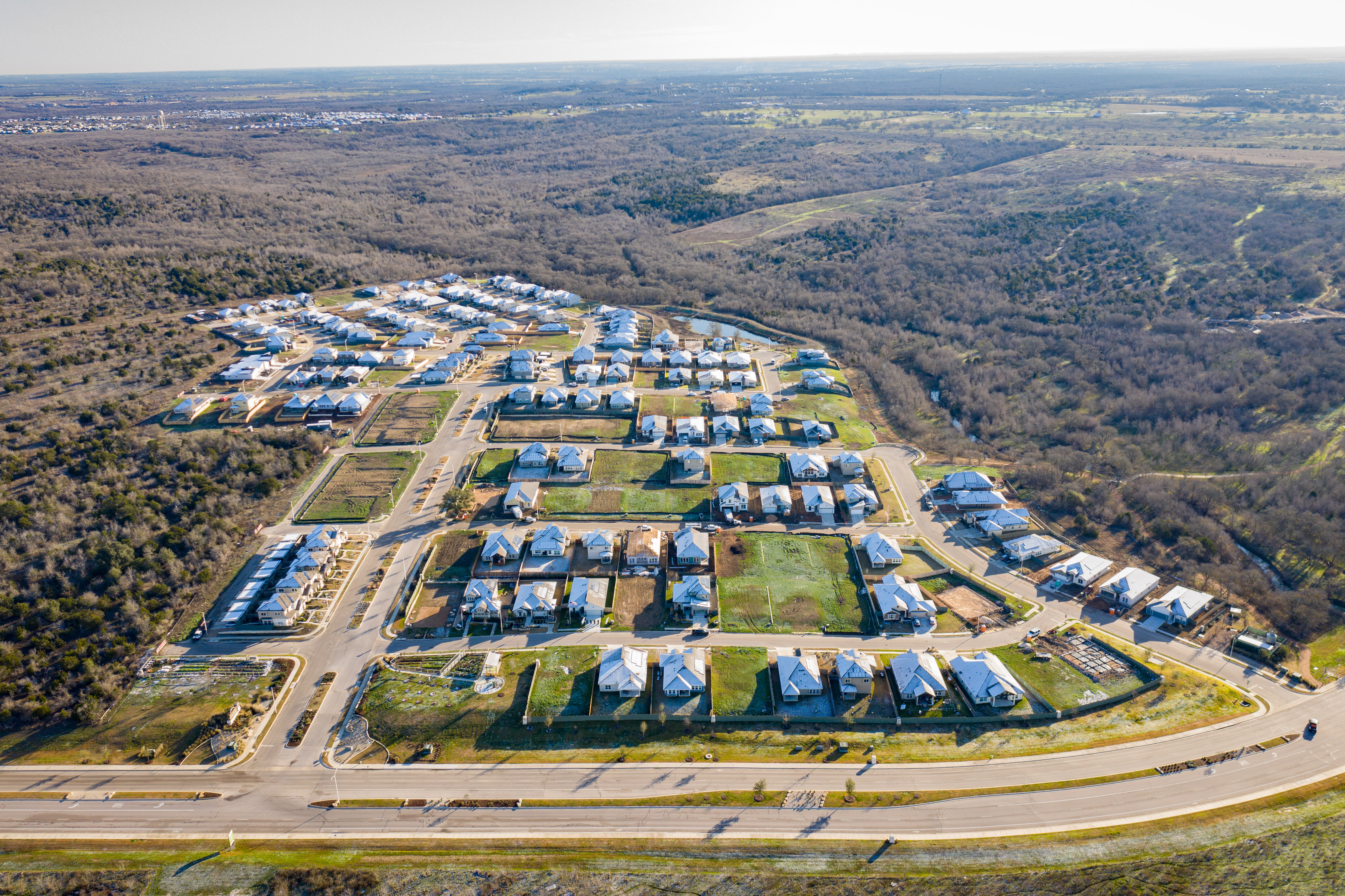 Aerial view of Phase 1 of Taurus’s Whisper Valley community