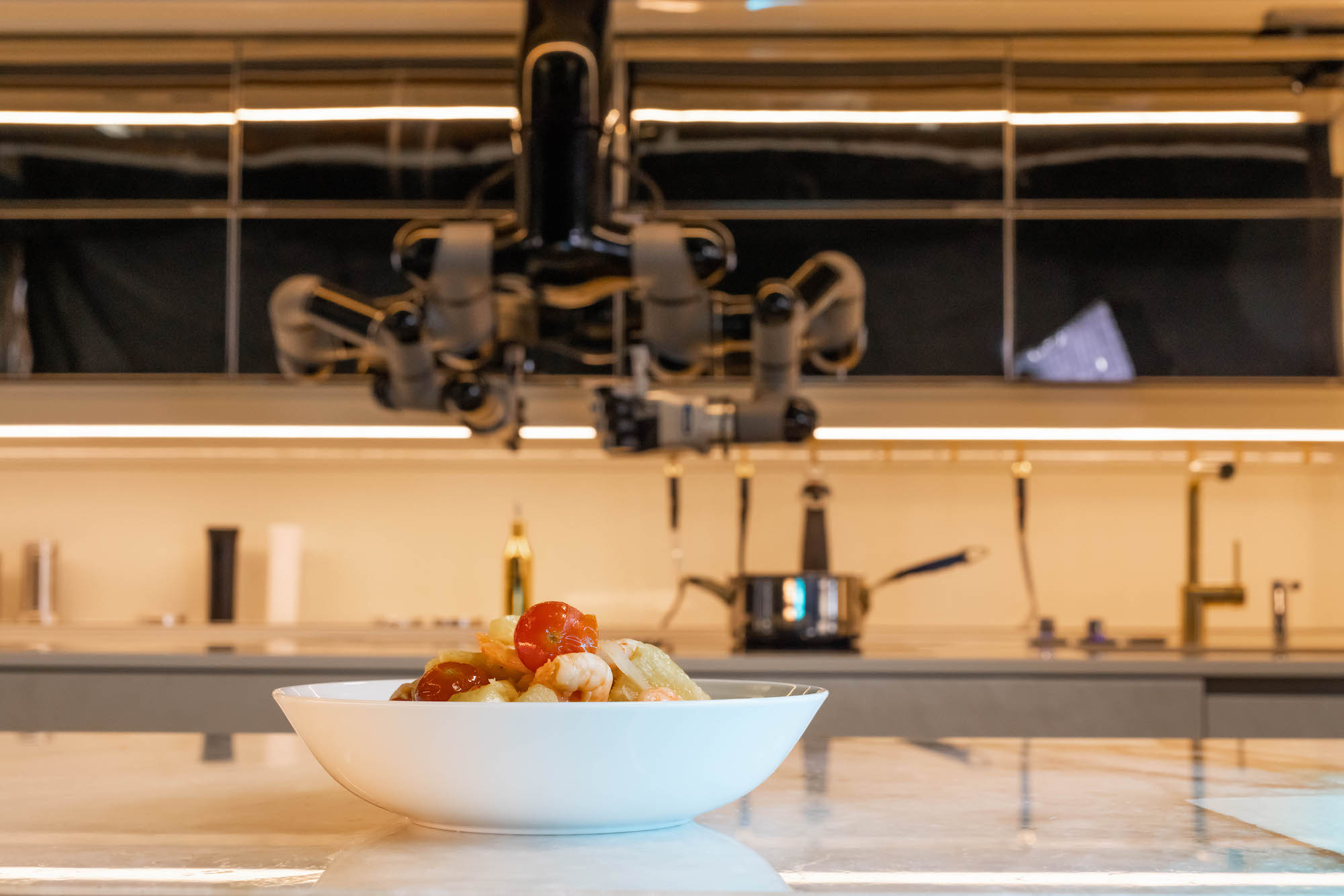 Moley robotic kitchen knows thousands of recipes