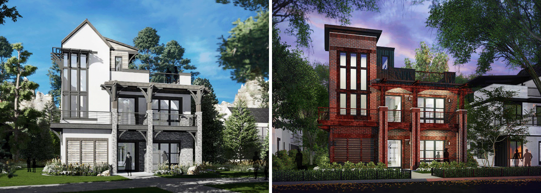 House facade alternatives: warehouse chic and rustic Scandinavian, BSB Design