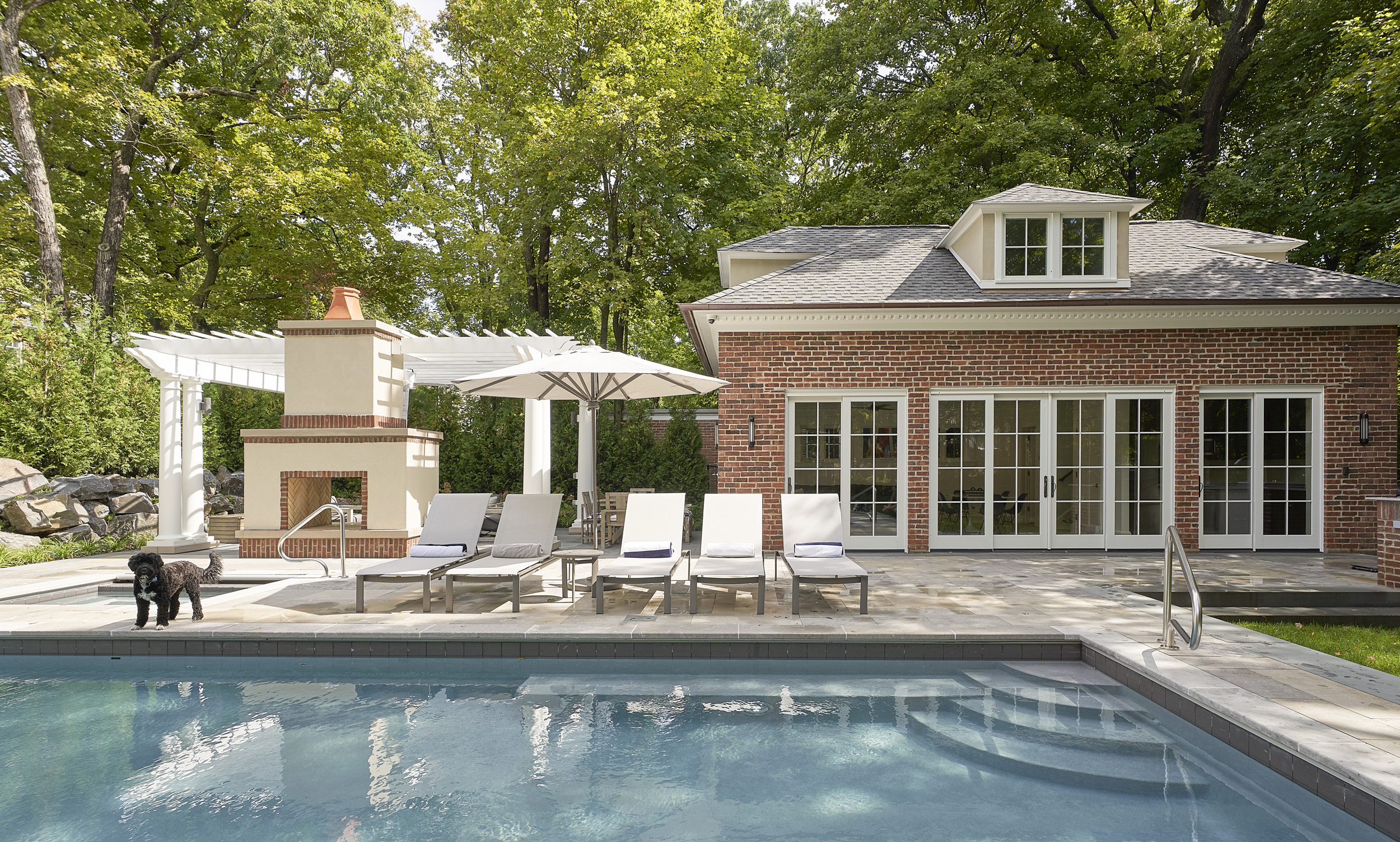 Residential pool in Highland Park, Illinois 