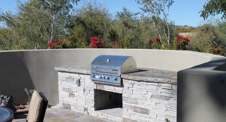 Simple Ways to Add Polish to Outdoor Living Spaces, Boral Building Products, ConstructUtopia.com Versetta Stone grill-feature