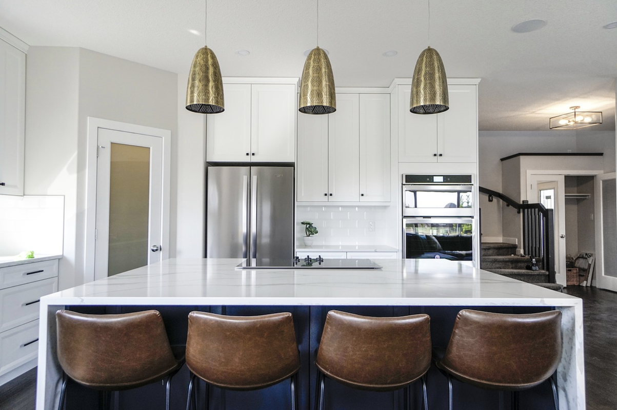 Large kitchen islands are among the must haves when building a new home