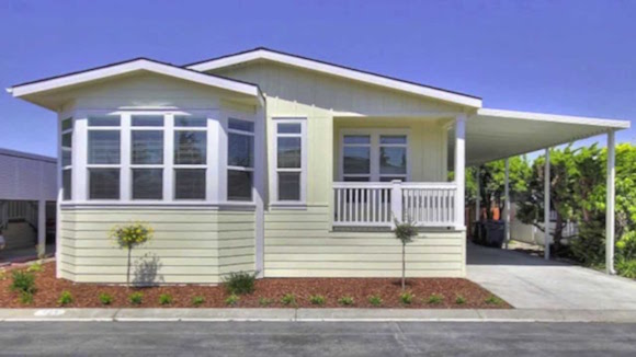 An example of a single-family manufactured home in California.