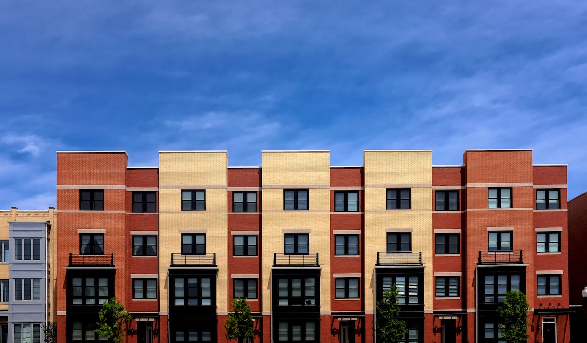 Multifamily apartment building exterior