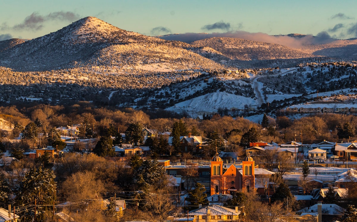 New Mexico mountainous town