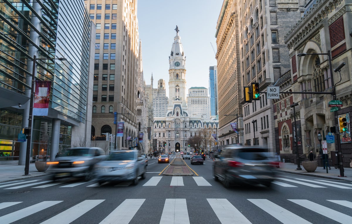 Philadelphia city traffic