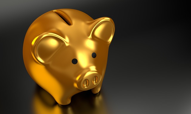 Gold piggy-bank