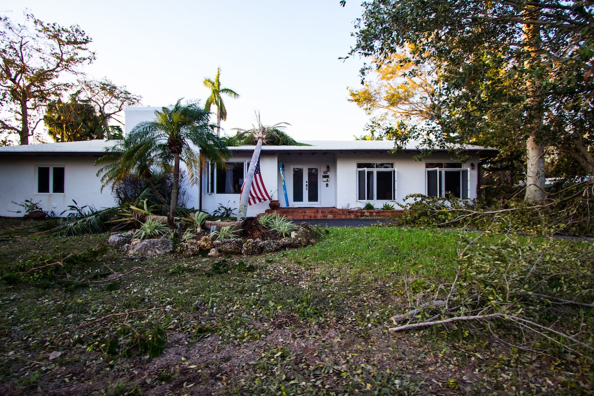Home hurricane damage
