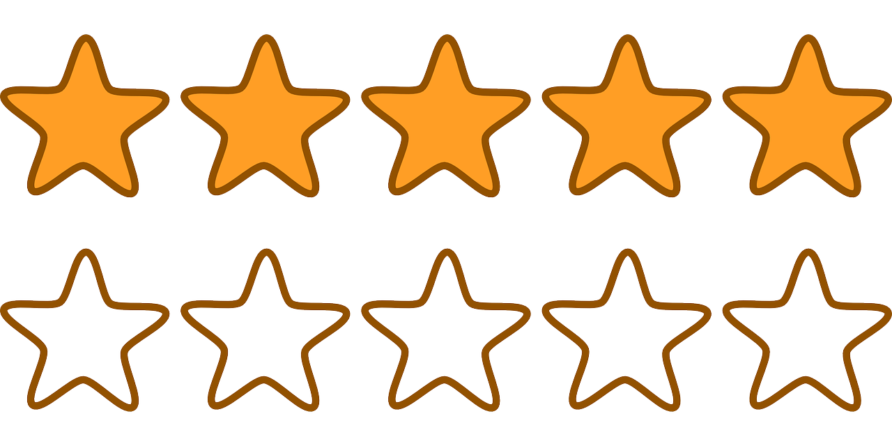 Five-star customer rating for a home builder