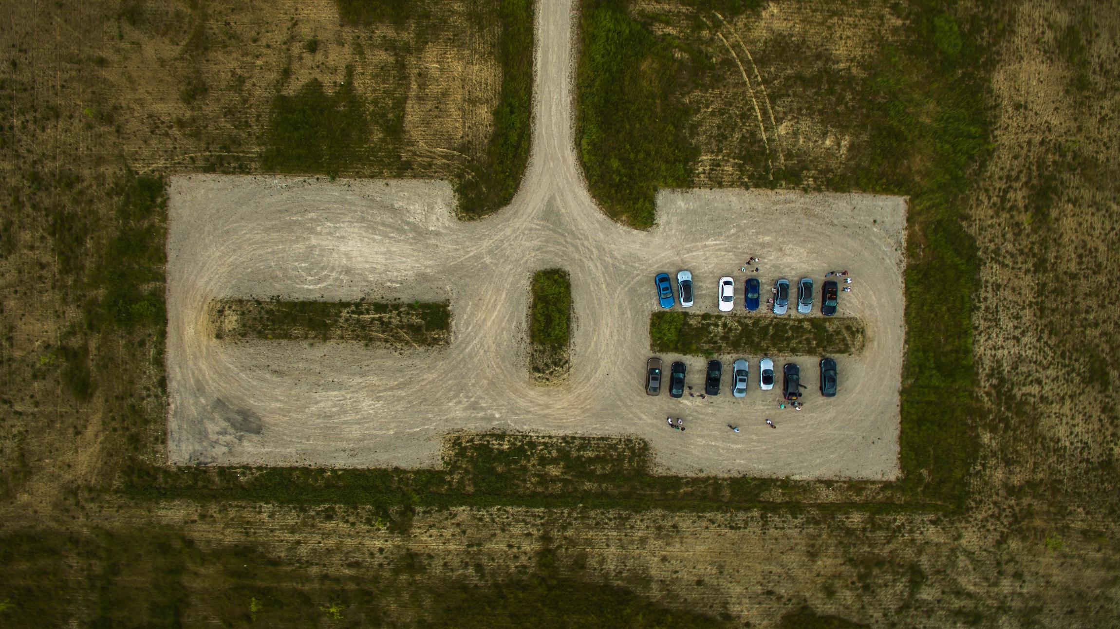 Aerial view of land lot