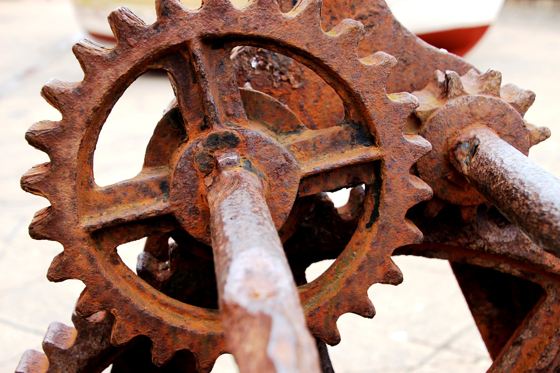 Rusty gears that won't work