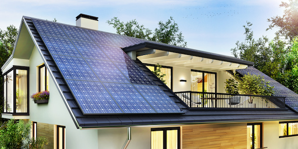 Modern home solar panels