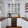 Butler's pantry in white, by David Kenoyer, KDK Design Group