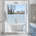 Luminosa custom home in California primary bathroom with tub