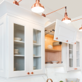 White kitchen cabinets, photo courtesy Wellborn