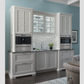 White kitchen cabinets. Photo courtesy Wood-Mode.