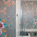 Floral shower Mosaic by Sicis, Peter Tow, Tow Studios Architecture and Interior Designer, 