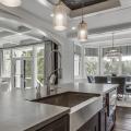 View from the kitchen to the dining area in Jaime, designed by TK Design & Associates
