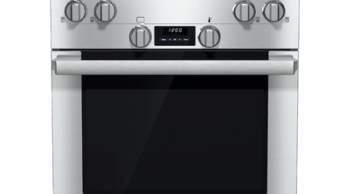 dual-fuel range in Miele's line of entry-level kitchen appliances