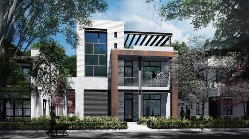 Modern home exterior render by BSB Design