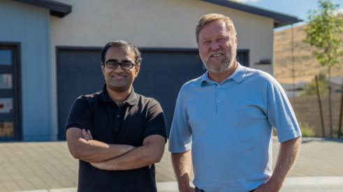 Pictured: Salman Ahmad, CEO and co-founder of Mosaic (l.), and Dave Everson, Owner of Mandalay Homes (r.), an early partner of Mosaic