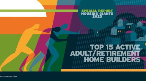 2023 Housing Giants ranked list of top 15 active adult/retirement home builders
