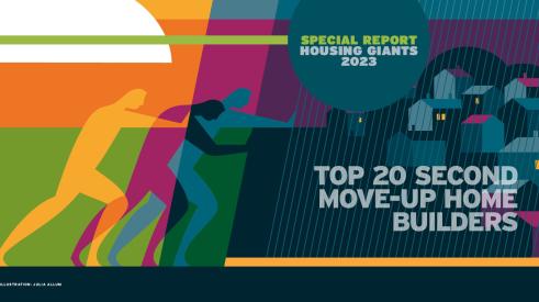 2023 Housing Giants ranked list of top 20 second move-up home builders