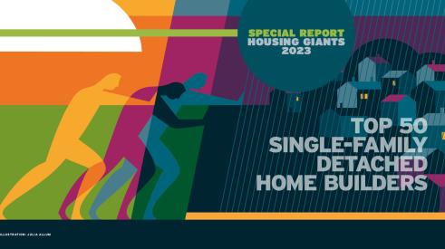 2023 Housing Giants ranked list of top 50 single-family detached home builders