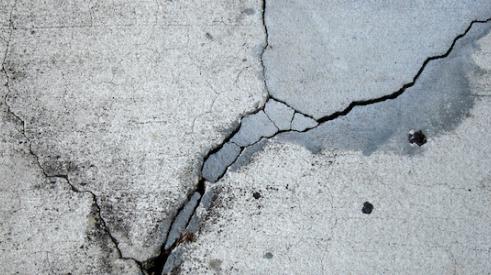 Cracks in concrete foundation