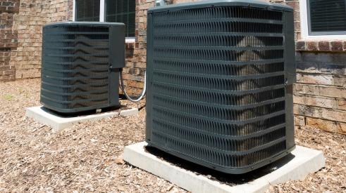 New AC units outside residential home