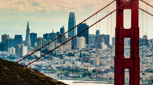 San Francisco from the Golden Gate Bridge