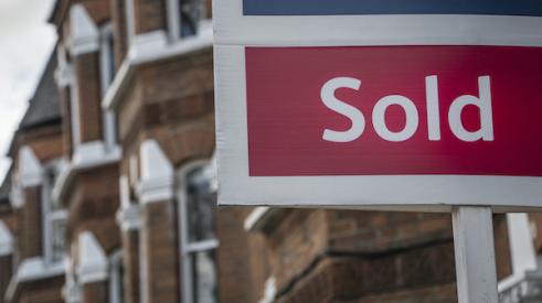 Sold home sign as the housing supply gets worse