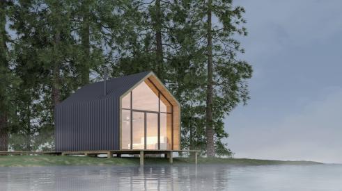 Rendering of tiny house
