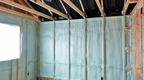 BASF insulation installed in home walls