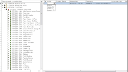 screenshot of software