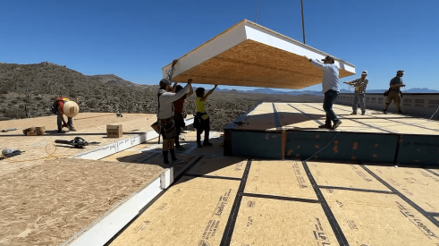 SIPS installation on Desert Comfort Experience Home