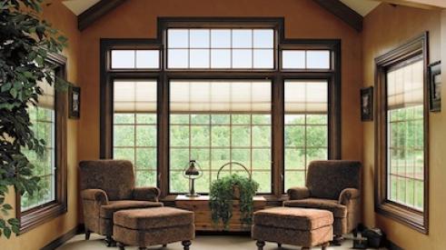 New energy-efficient windows in a home