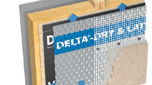 Dorken Systems_Delta-Dry & Lath 2-in-1 rainscreen_waterproofing products_building materials