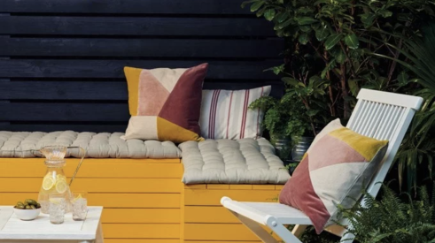Farrow & Ball paints nature collection of exterior paint colors in yellow and deep blue