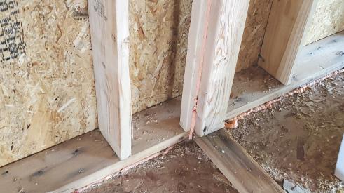 Partition wall framing for better thermal performance
